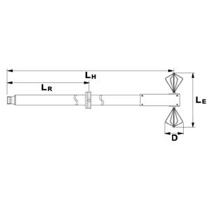 Schwarzbeck SBA 9113 Small Biconical Microwave Antenna