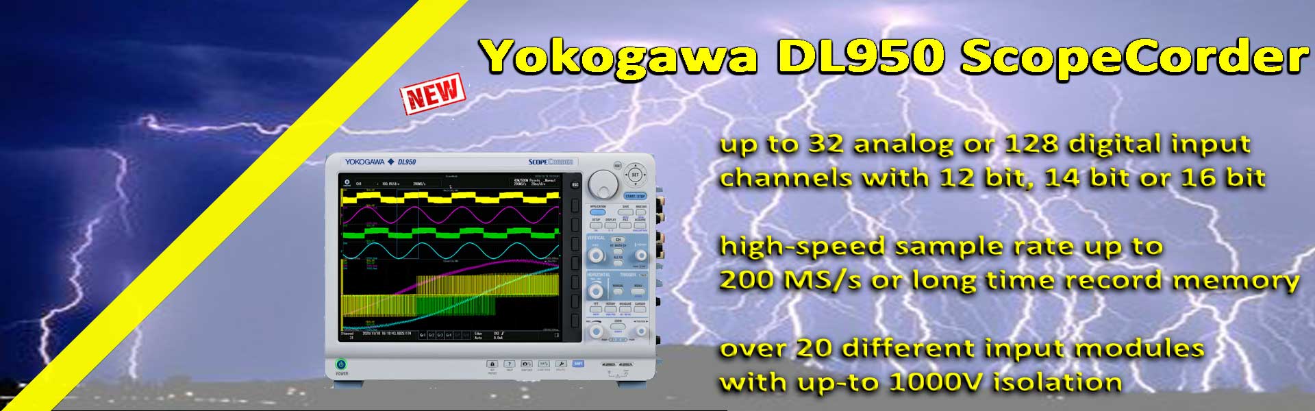 Yokogawa DLM3000 Oscilloscopio a Segnale Misto
